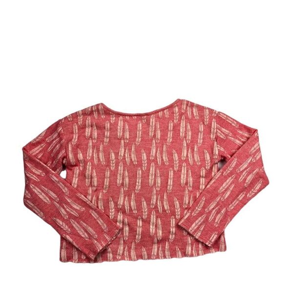 New! Bethany Mota Let’s Runaway Cropped Sweatshirt Sz M - Picture 3 of 5